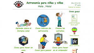 Web de Astronomía para Niños