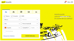 sitio web de coches AutoScout24